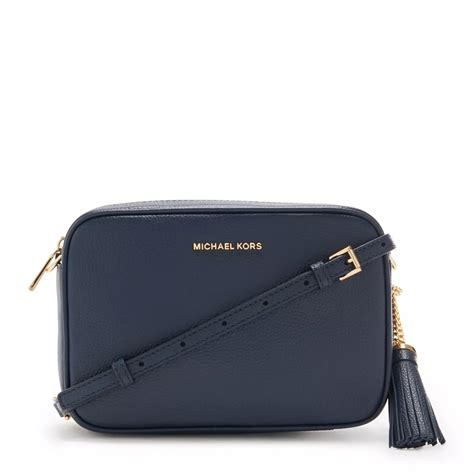 michael kors blaue umhängetasche